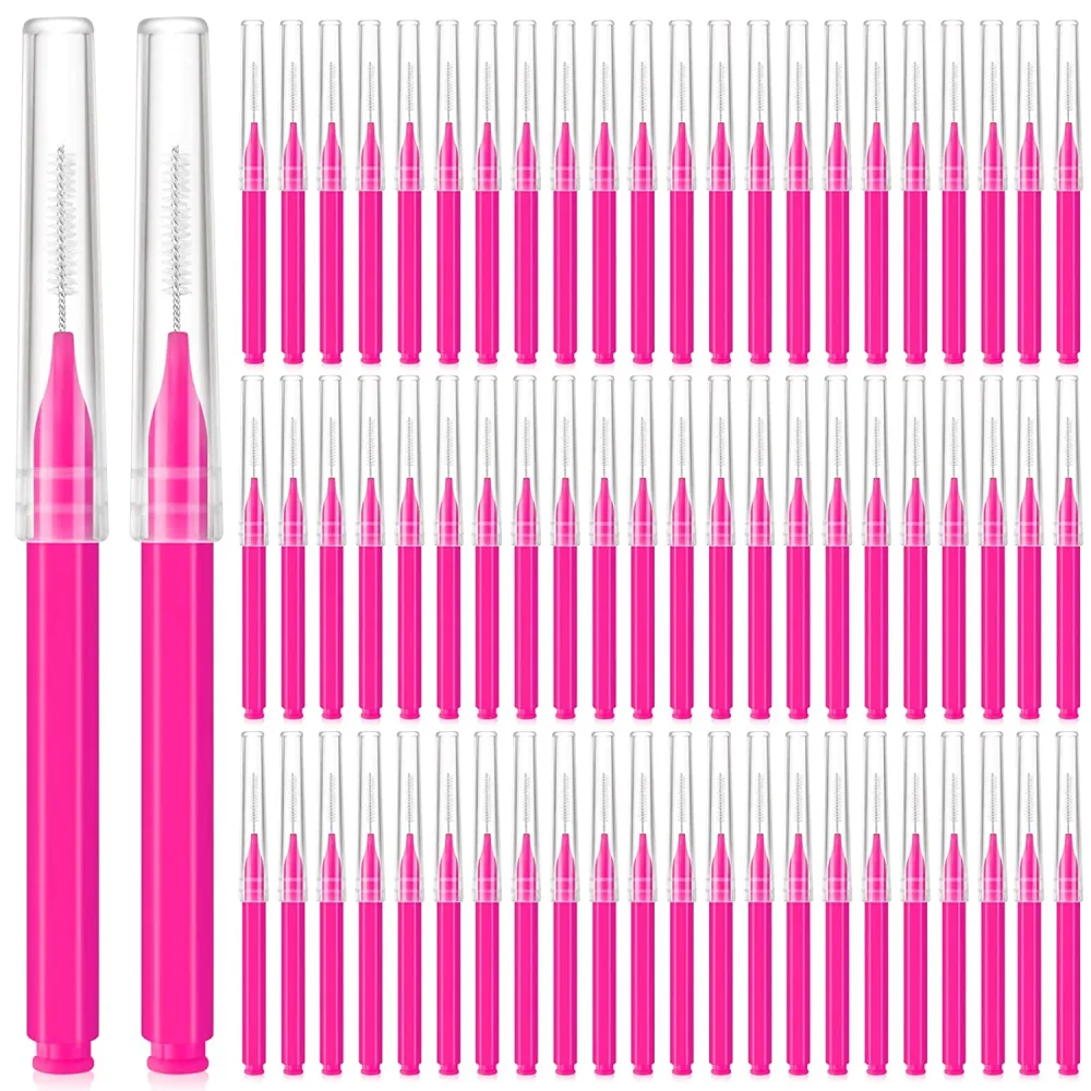 100pcs Eyebrow Brushes Plastic Eyelash Brushes Lamination Brush Applicator Makeup Tools