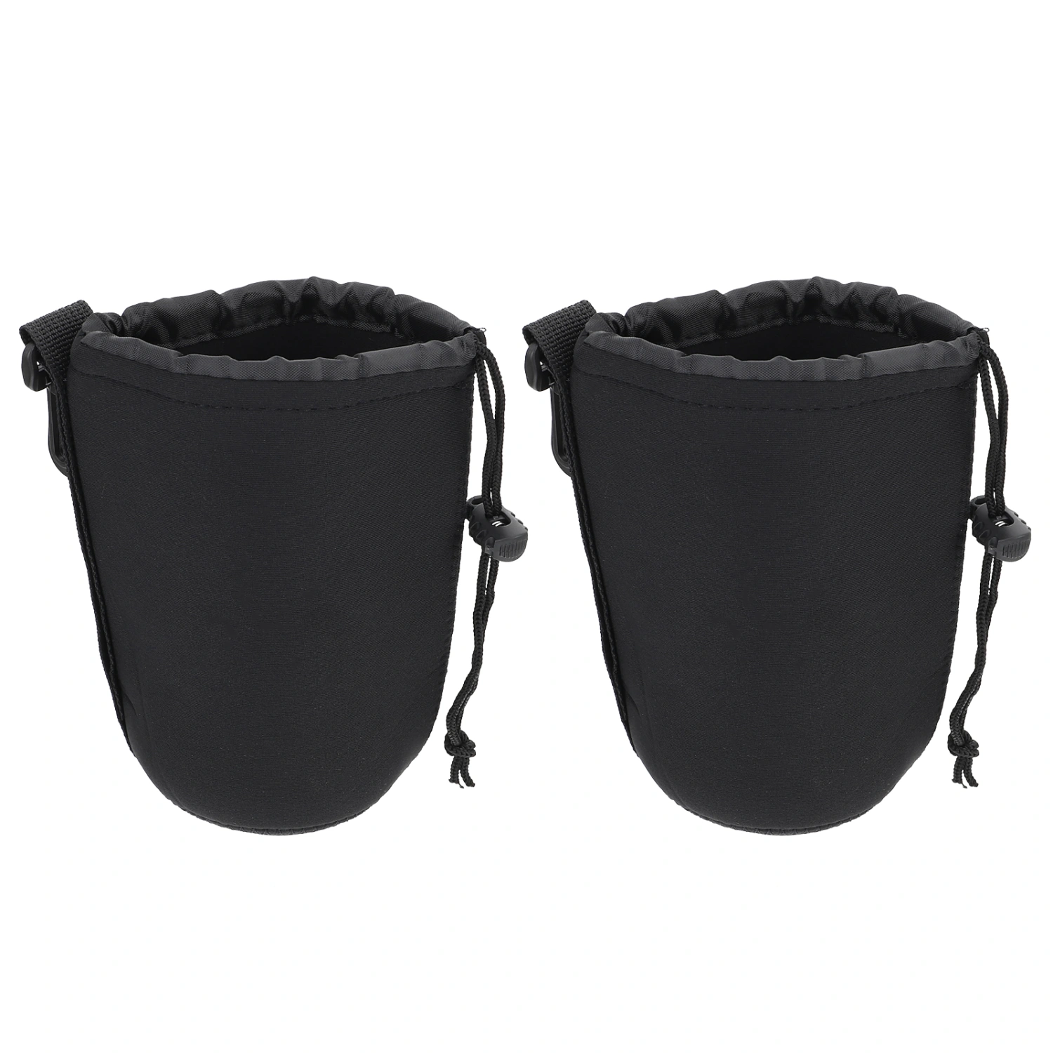 2PCS SLR Camera Lens Pouch for DSLR Camera Lens Neoprene Lens Container Size M