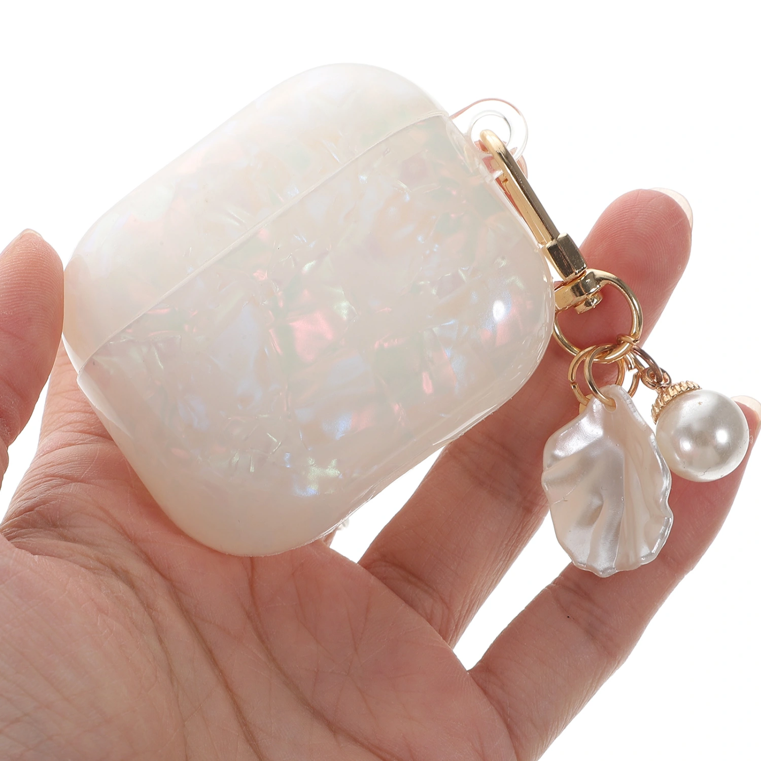 Shell Pattern Wireless Earphone Case Wireless Earphone Holder Compatible for Airpods 3