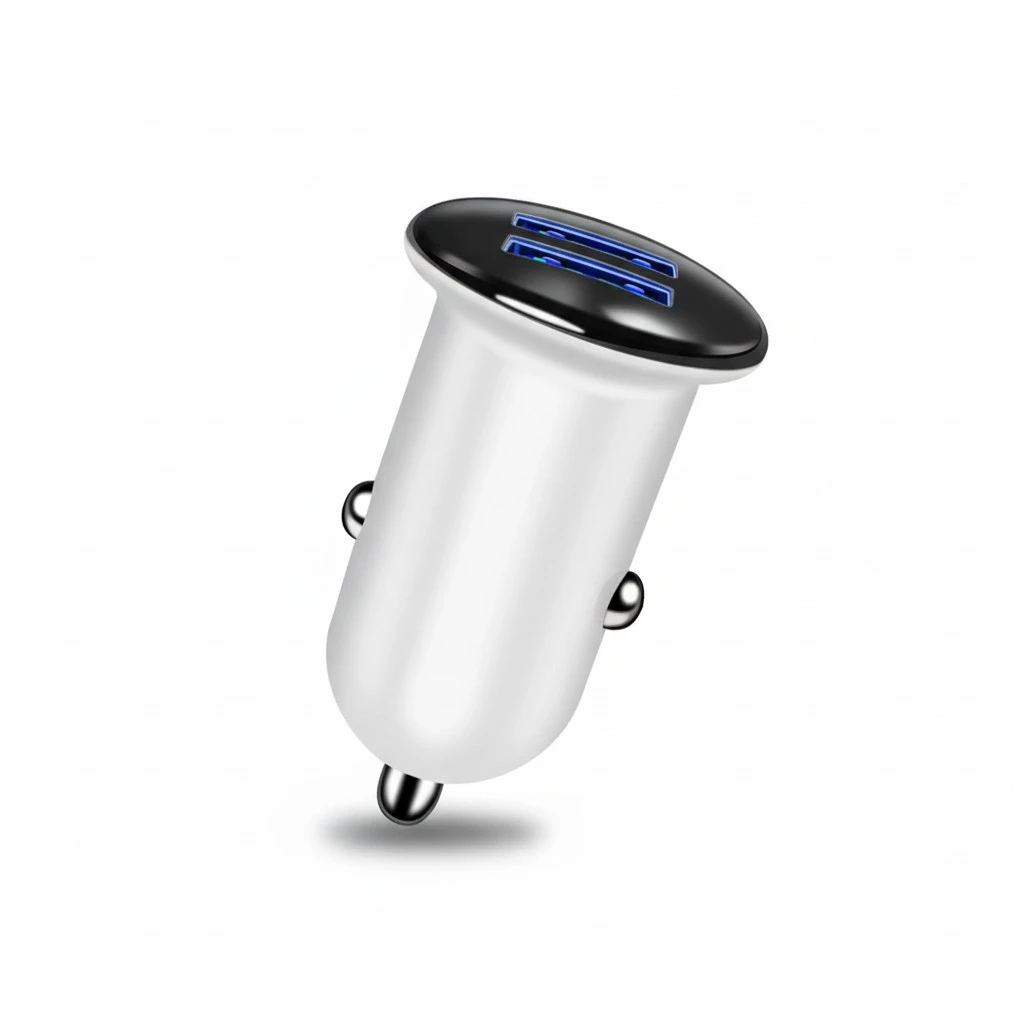 Mini Car Charger Dual USB Ports Fast Charging 3A Car Charger Adapter for iPhone X 8 8 Plus 7 6s Air Mini Galaxy S9 S8 Note 8 S7 (Black)