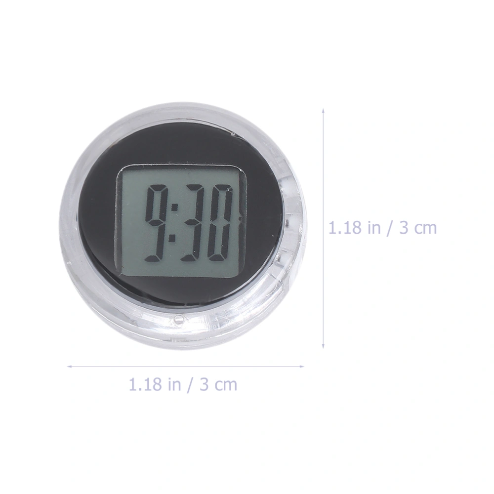 3pcs Mini Motorcycle Clocks Waterproof Stick-On Digital Clock for Motorcycle Car