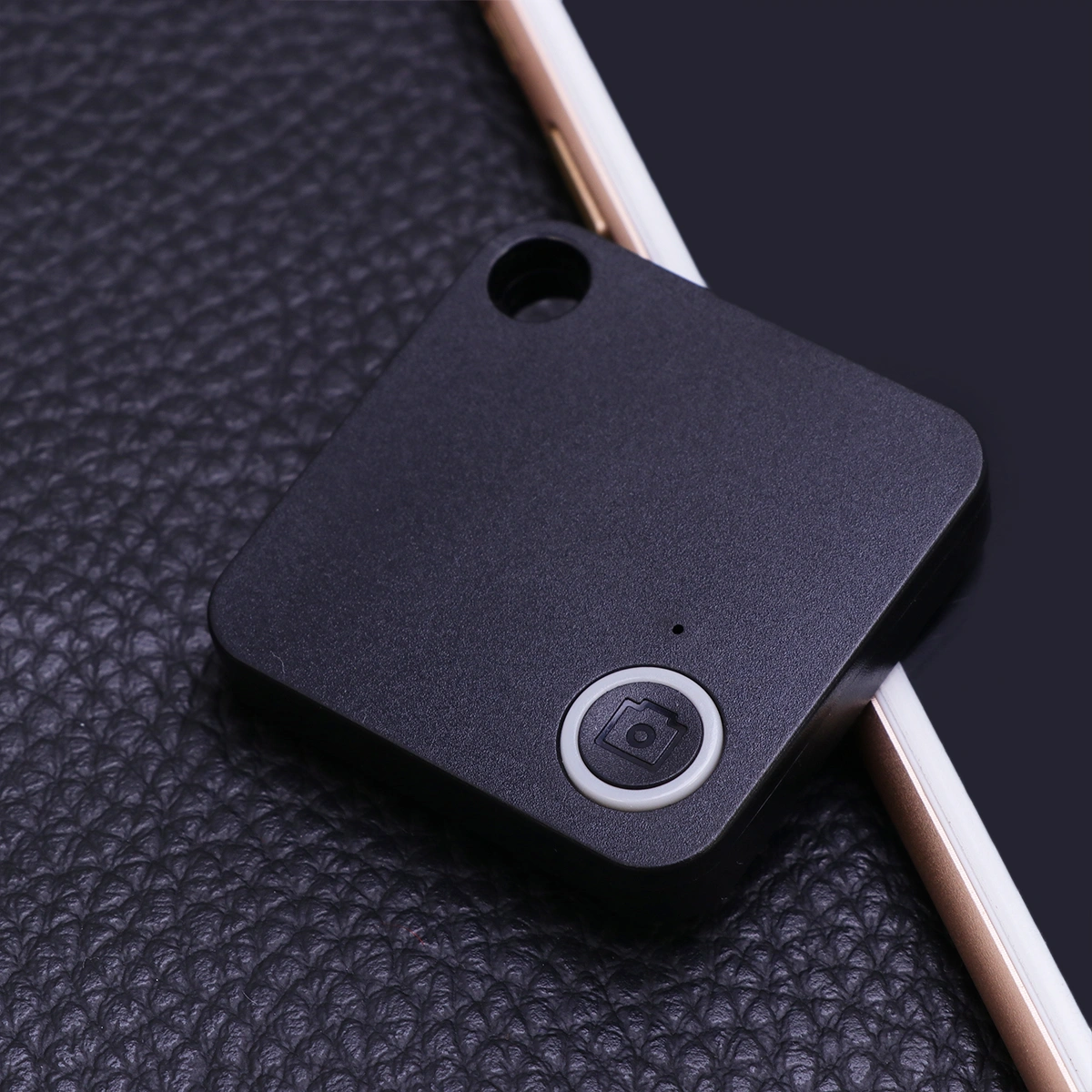 1Pc Smart Mini Anti-Lost Tracer Square Shape Keys Wallet Bag Kids Trackers Finder Equipment (Black)