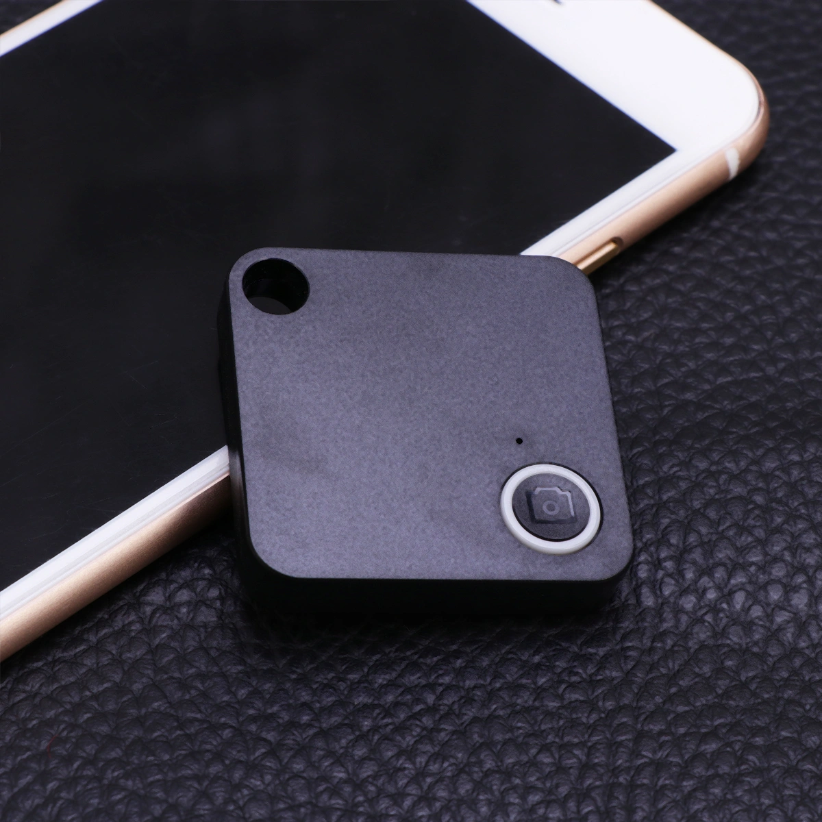 1Pc Smart Mini Anti-Lost Tracer Square Shape Keys Wallet Bag Kids Trackers Finder Equipment (Black)