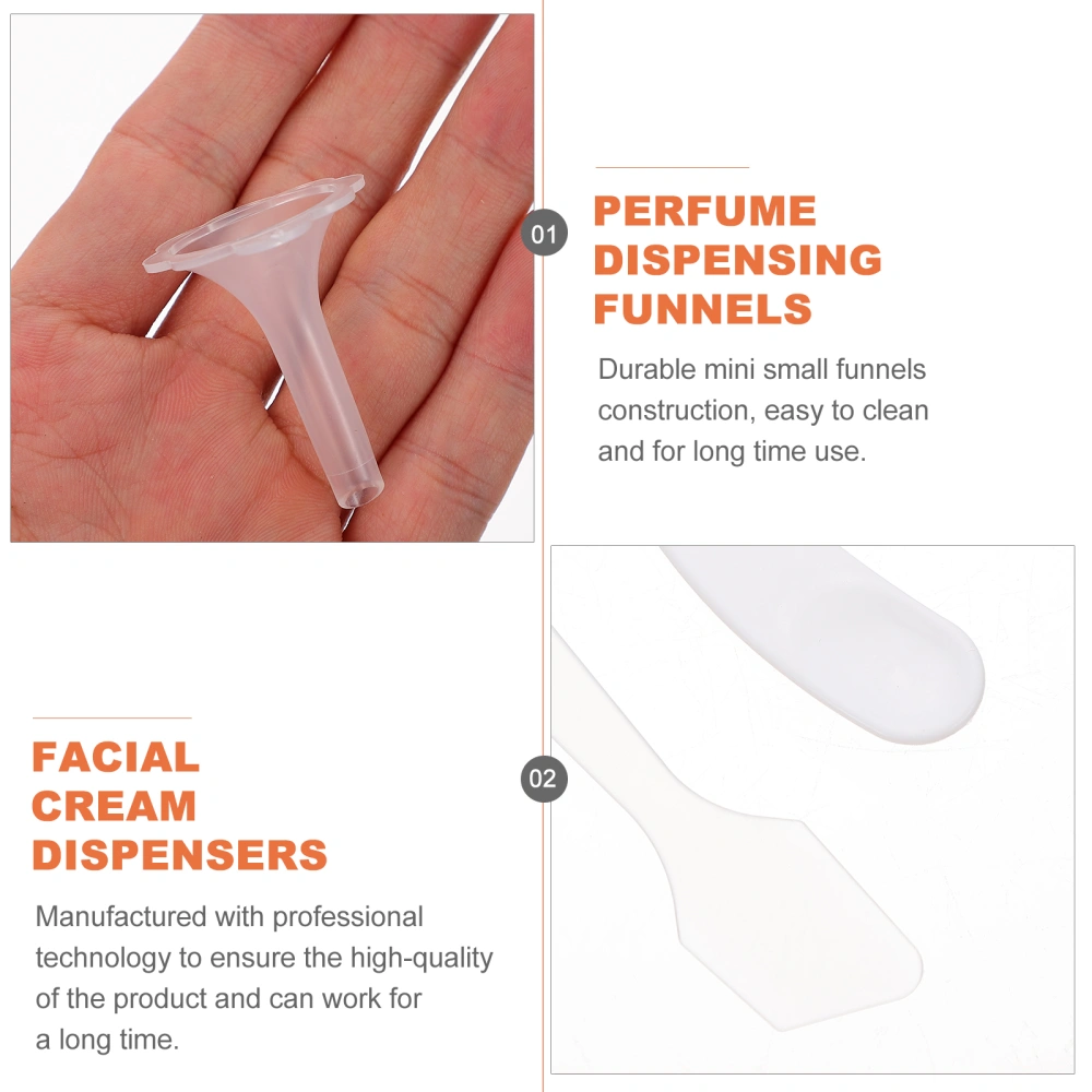 Travel Cosmetic Mask Scoops Facial Cream Dispensers Perfume Dispensing Funnels