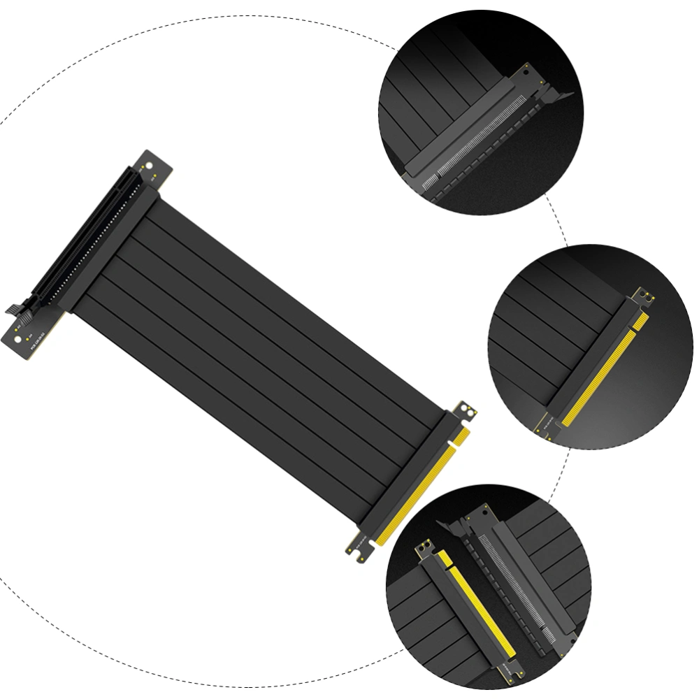 90 Degree 50cm PCI Express Riser PCIE 3.0 16X Full Extension Adapter Cable
