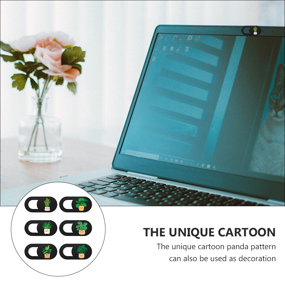 6PCS Webcam Cover Slide Camera Sliding Lid Supply Pattern Anti-peeping Cover
