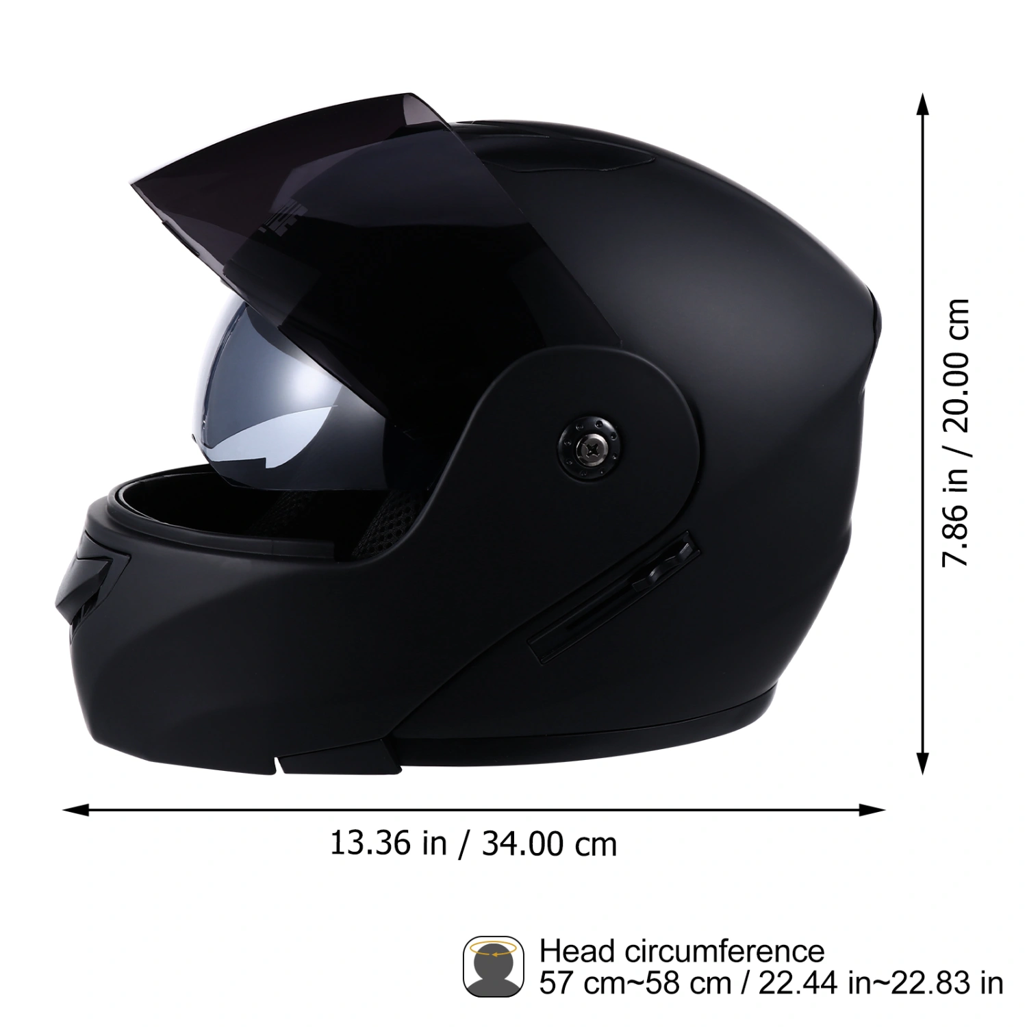 1pc Motocycle Helmet Full Face Helmet Off-Road Bike Helmet Head Protector