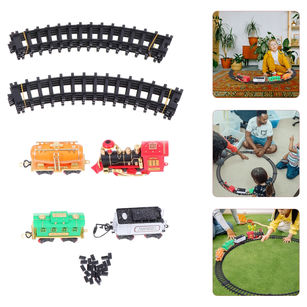 1 Set of Classic Steam Rail Train Children Electric Rail Train Simulation Train