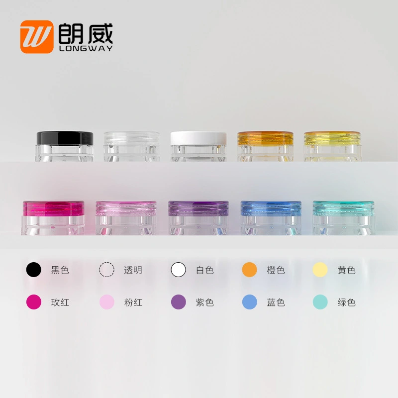 12 pcs Empty Cream Jars Refillable Face Cream Container Plastic Storage Containers with Lids