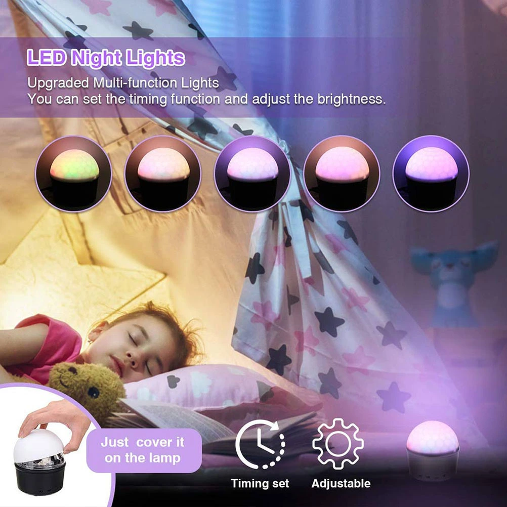 Play Music 9 Color LED Ball Light Dj Ktv Bar Stage Light Birthday Holiday Christmas Party Effect Light