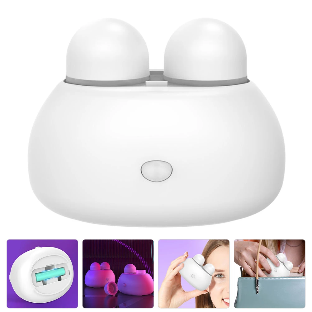Electric Contact-lens Cleaner Lens Cleaning Machine Lens Cleaner for Travel (White)