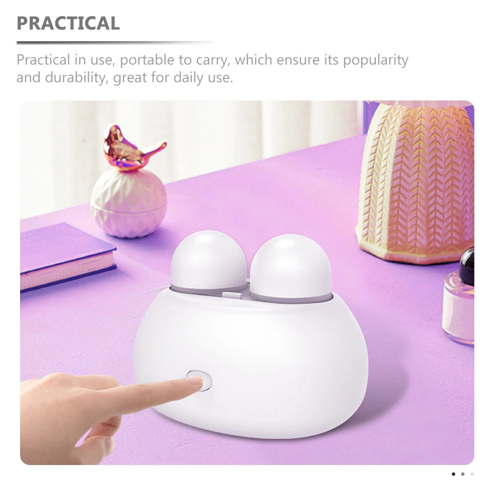 Electric Contact-lens Cleaner Lens Cleaning Machine Lens Cleaner for Travel (White)