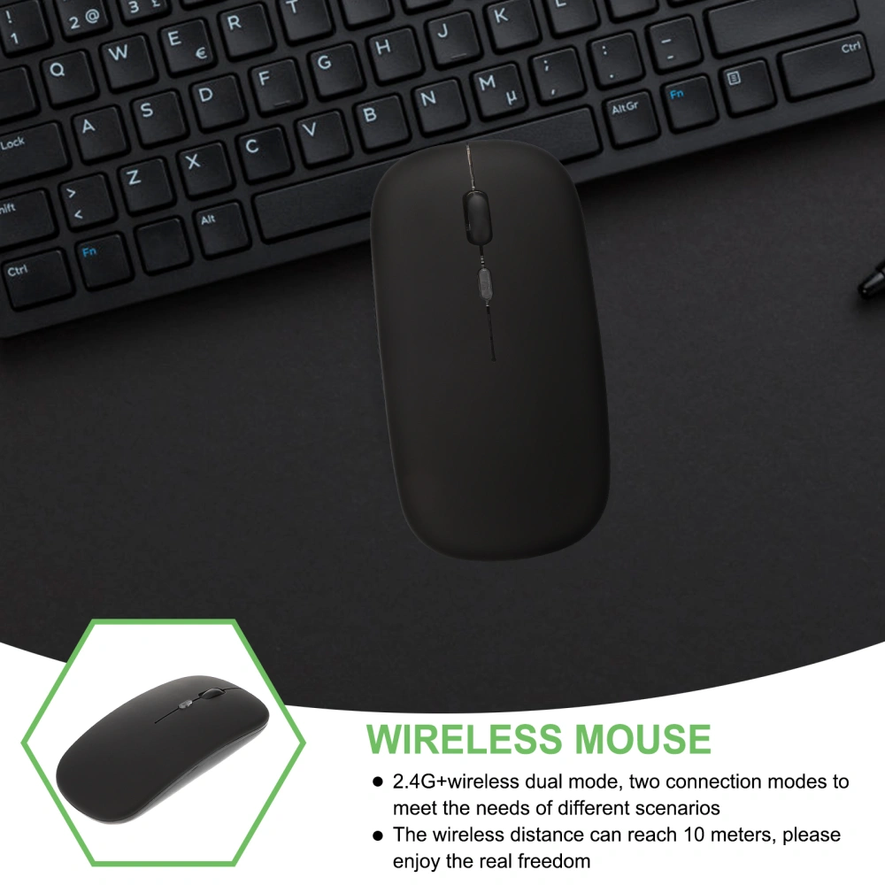 Wireless Mouse 2.4GHz 5.1 Dual Modes Silent Mouse LED Optical Mice No Battery