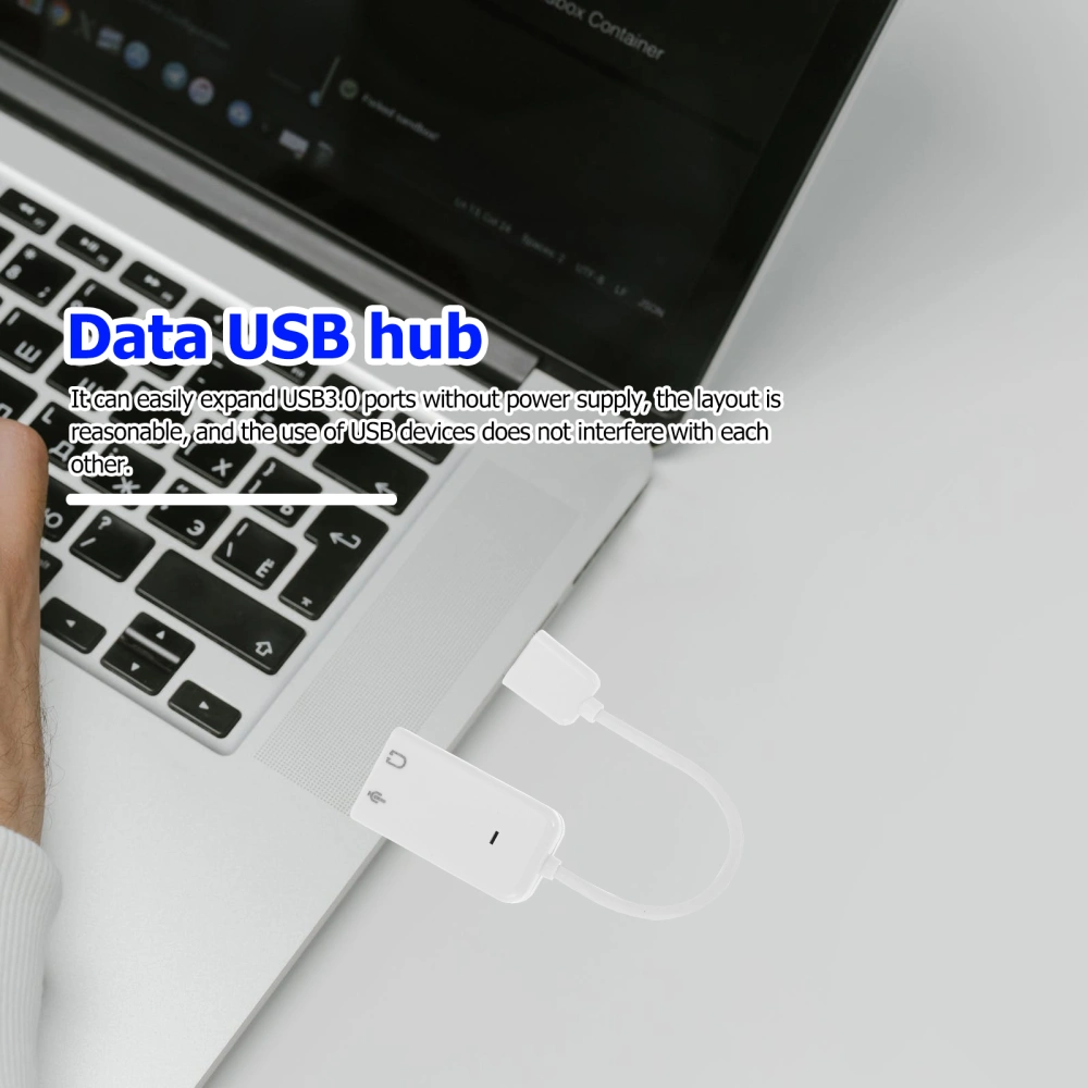 2pcs Laptop USB Sound Laptop External Sound Audio Sound Adapter