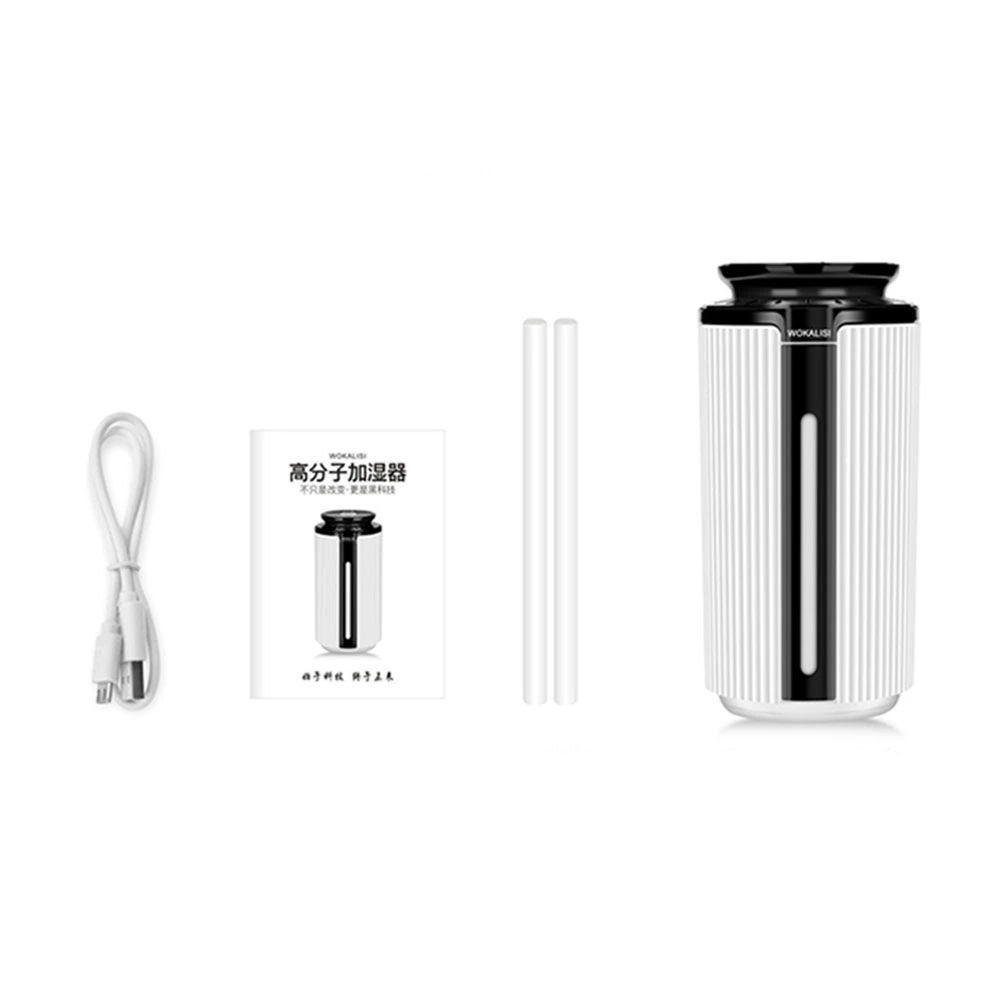 900ml Mini USB Humidifier Essential Oil Aroma Diffuser Air Aromatherapy with Colorful Light for Home Office Car (White)