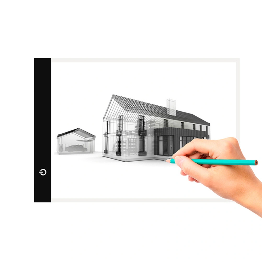 LED Copy Board LED Painting Drawing Board LED Copy Plate Through Writing Board (A4 Style 1, with Cable)