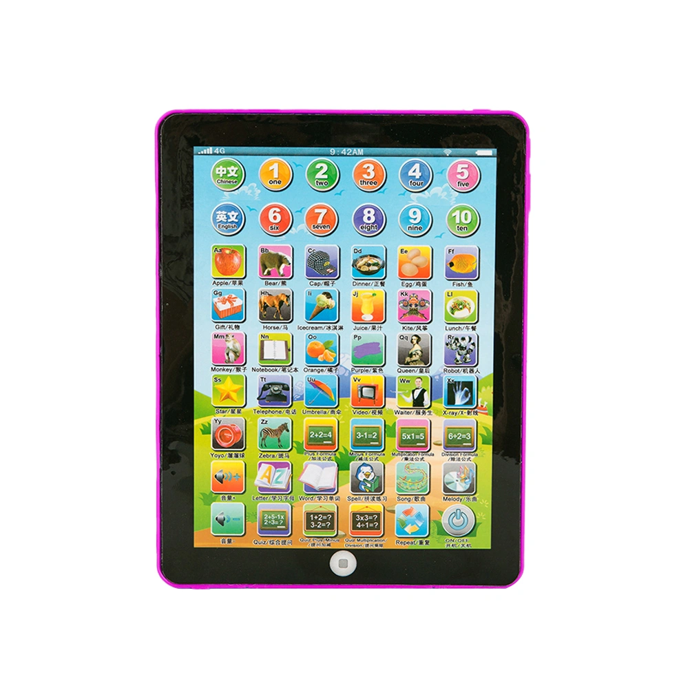 Early Education Tablet Pad Computer Learning Educational Teach Toy for Kids Children (Pink)