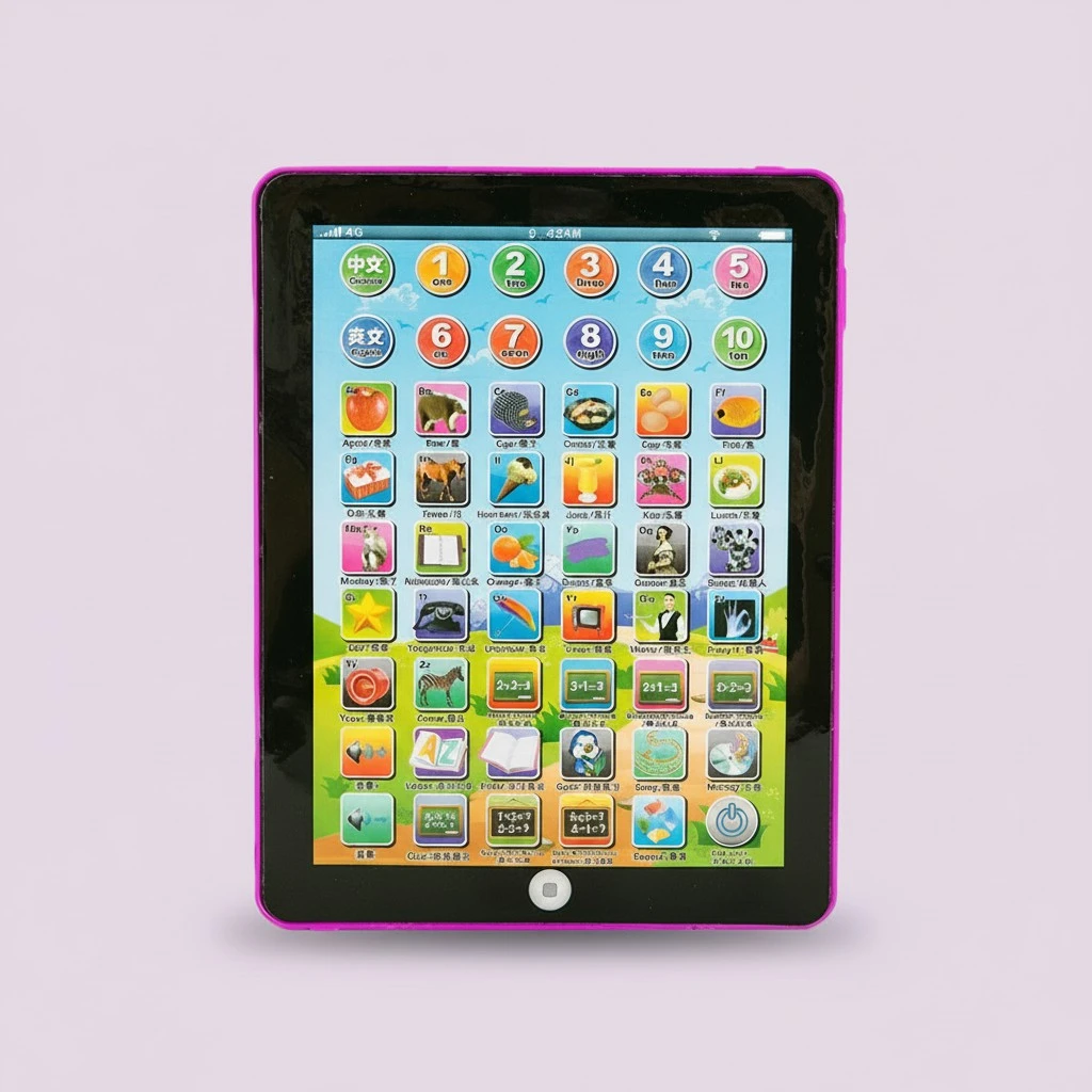 Early Education Tablet Pad Computer Learning Educational Teach Toy for Kids Children (Pink)