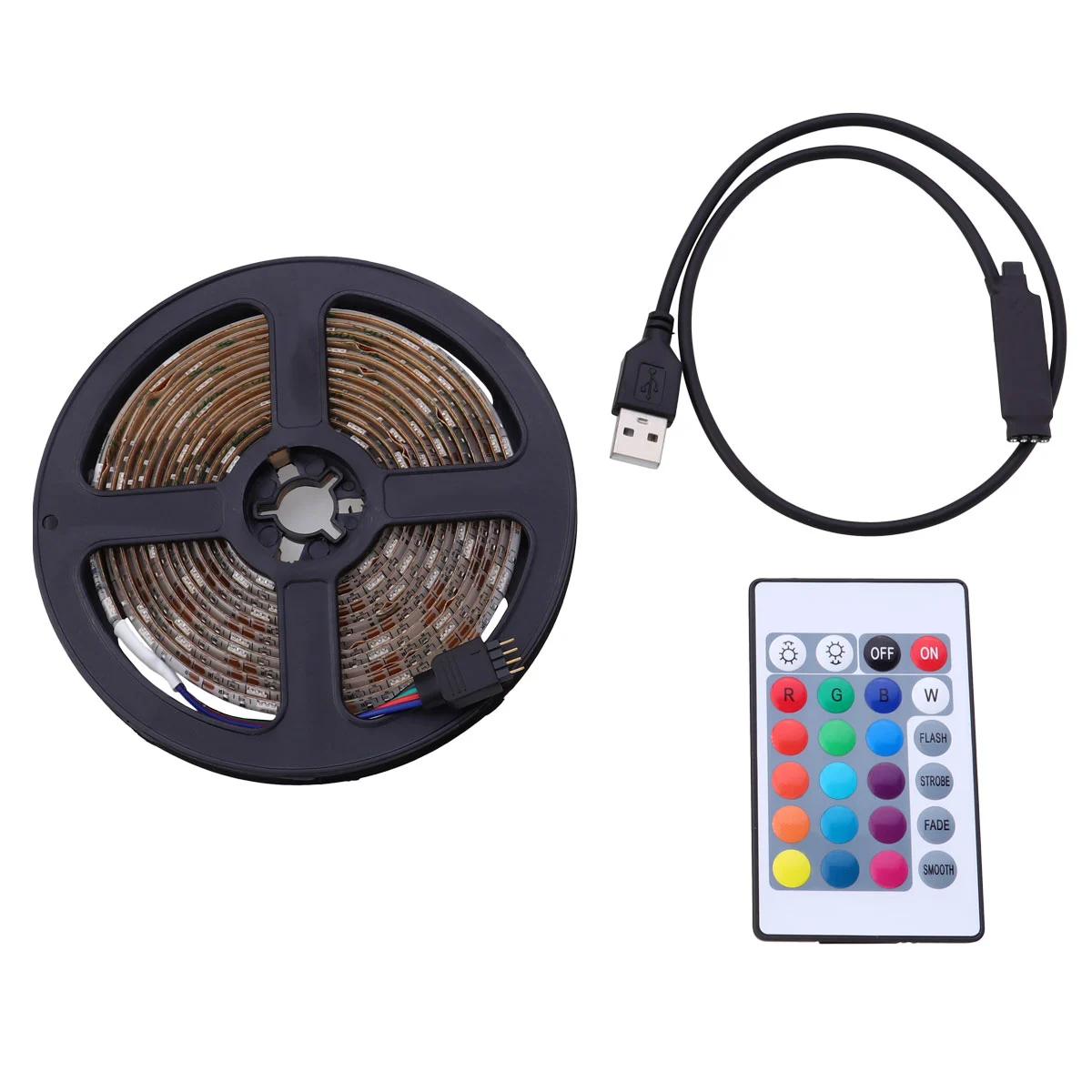 3 Meters USB Strip Light Decorative Strip Lamp Scene Layout Strip Light for Party Stage without Battery