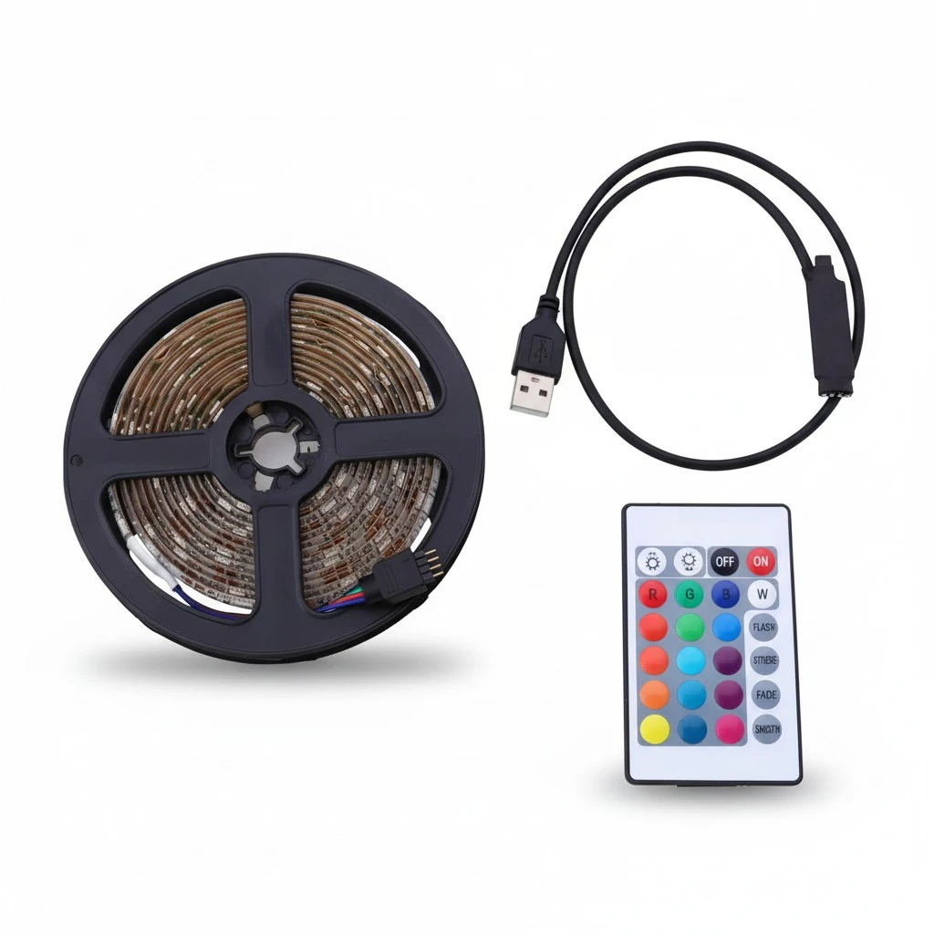 3 Meters USB Strip Light Decorative Strip Lamp Scene Layout Strip Light for Party Stage without Battery