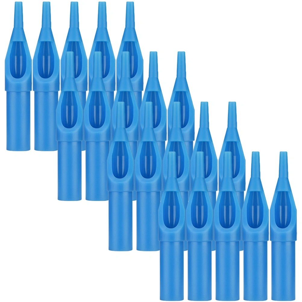 50Pcs Disposable Tattoos Tips Tattooing Needle Tips Plastic Tattoos Tips Practical Tattoos Tips Tubes