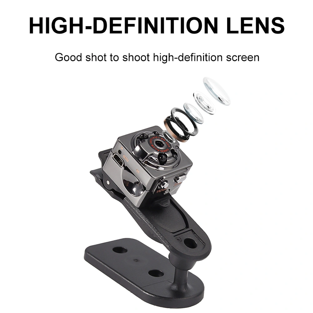 1 Set Mini Camera Portable Sports Camera Aerial Photography Camera (1080P)