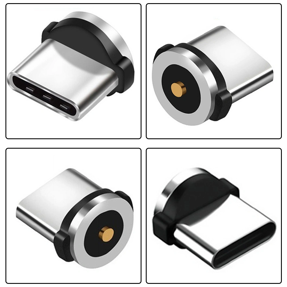 15pcs USB C Magnetic Adapter Aluminum 360 Degree Rotating Cable Connector
