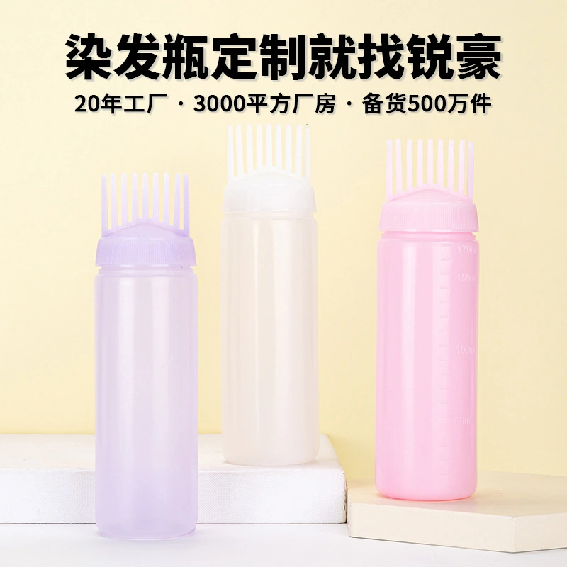 3 pcs Root Comb Applicator Bottle Hair Dye Applicator Bottle Hair Coloring Comb Applicator Bottle