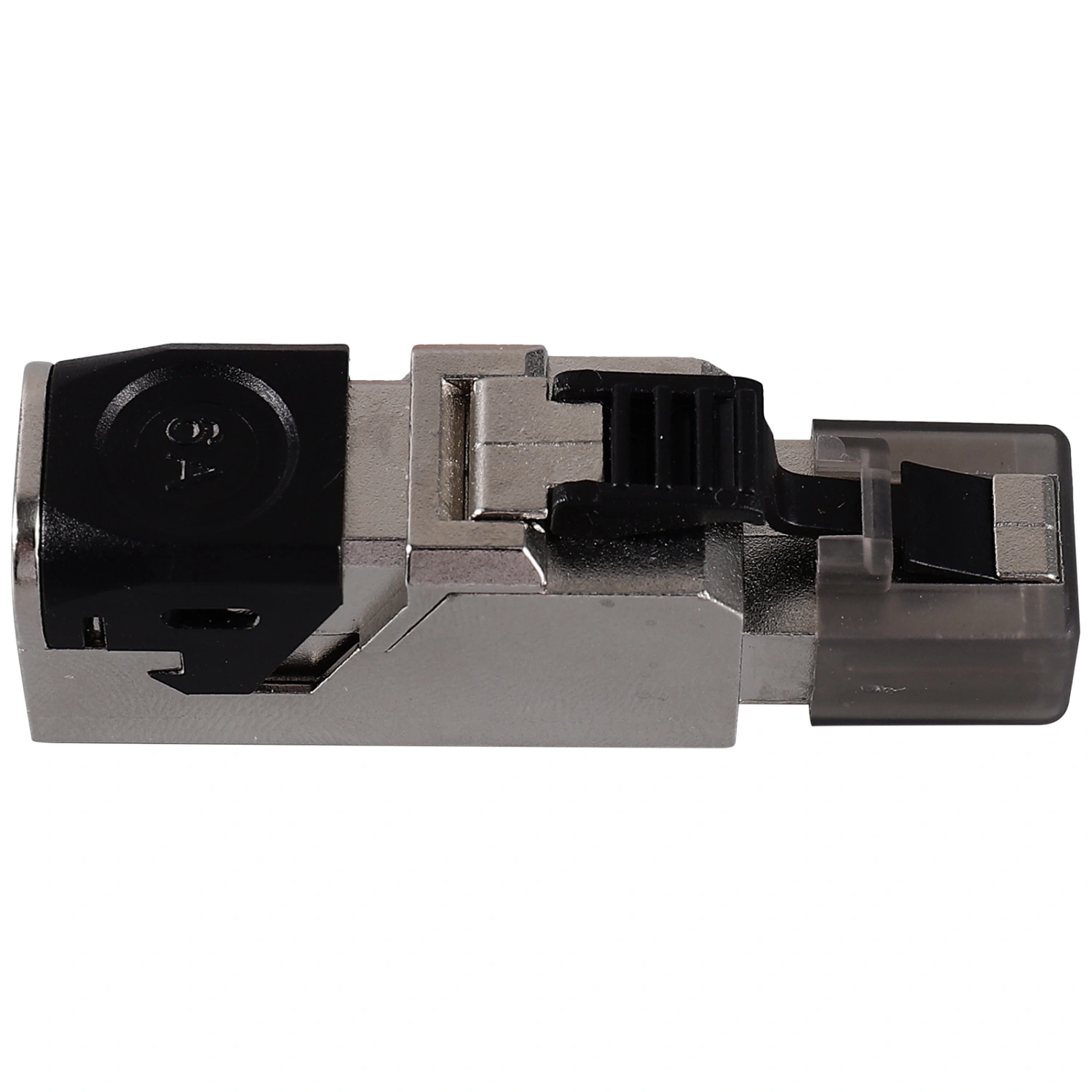 Shielded Rj45 Connector Pass Through Modular Plug Cat 6a Network Connector
