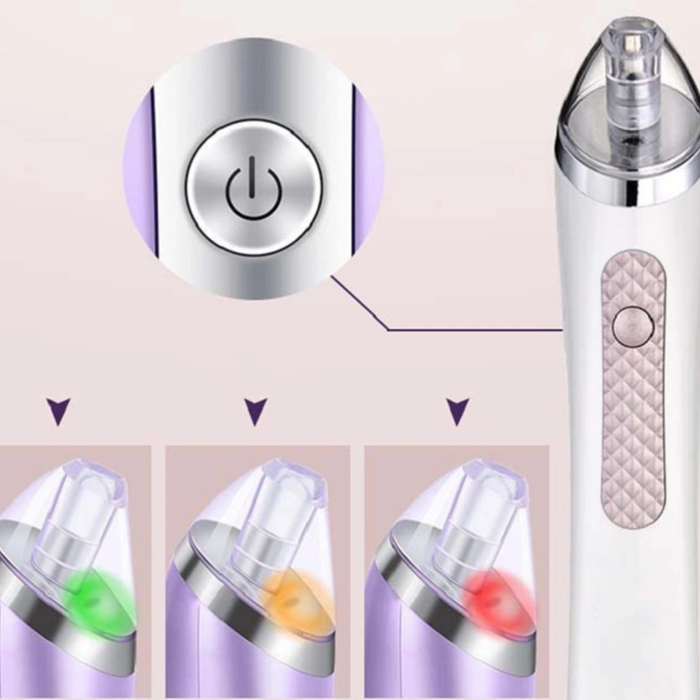 Electric Pore Cleaner Electric Blackhead Instrument Blackhead Absorber Pore Acne Remover without Battery Golden