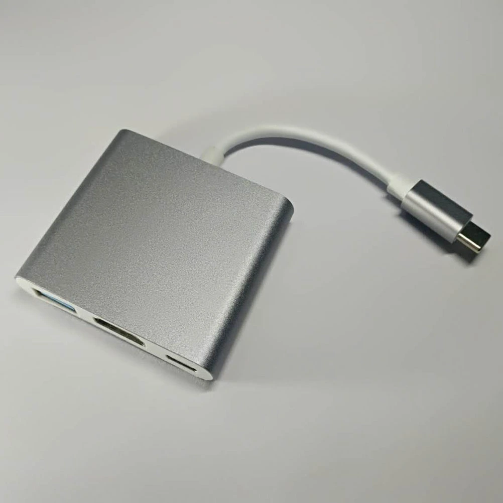 USB C to Adapter 4K USB 3.0 USB Type C Converter for Chromebook Pixel Sumsang Galaxy S8/S9 (Gray)