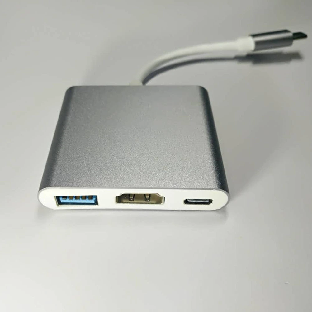 USB C to Adapter 4K USB 3.0 USB Type C Converter for Chromebook Pixel Sumsang Galaxy S8/S9 (Gray)