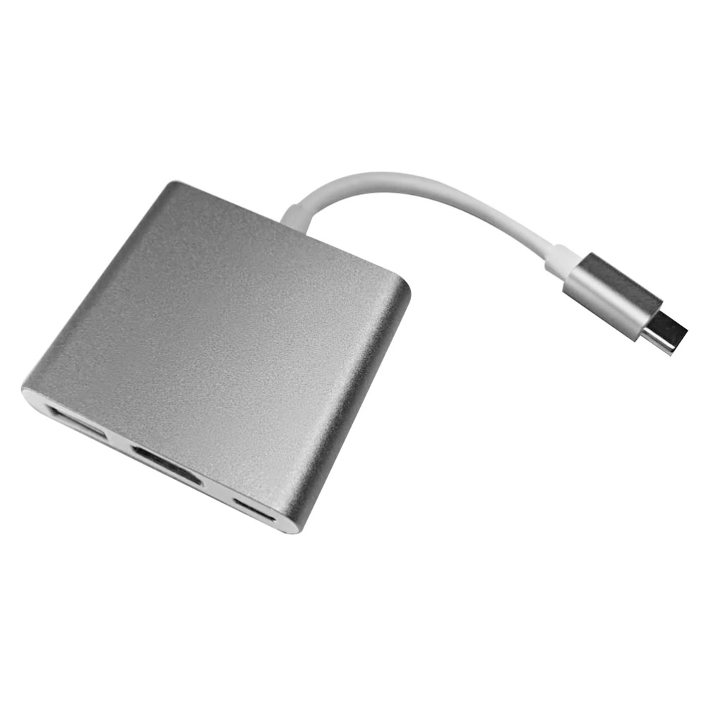 USB C to Adapter 4K USB 3.0 USB Type C Converter for Chromebook Pixel Sumsang Galaxy S8/S9 (Gray)