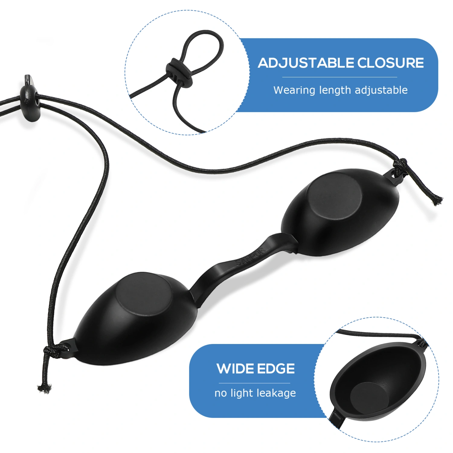 1pc UV Eye Protection Tanning Eye Goggles Eye Protection Shade Skin Care Machine Eye Protection Mask