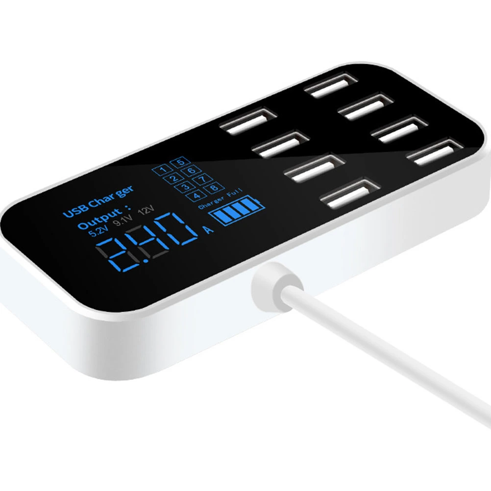 Multi-function Quick Charger Vehicle-mounted USB Charger 8-port USB Cigarette Lighter Phone Charger for Car Auto