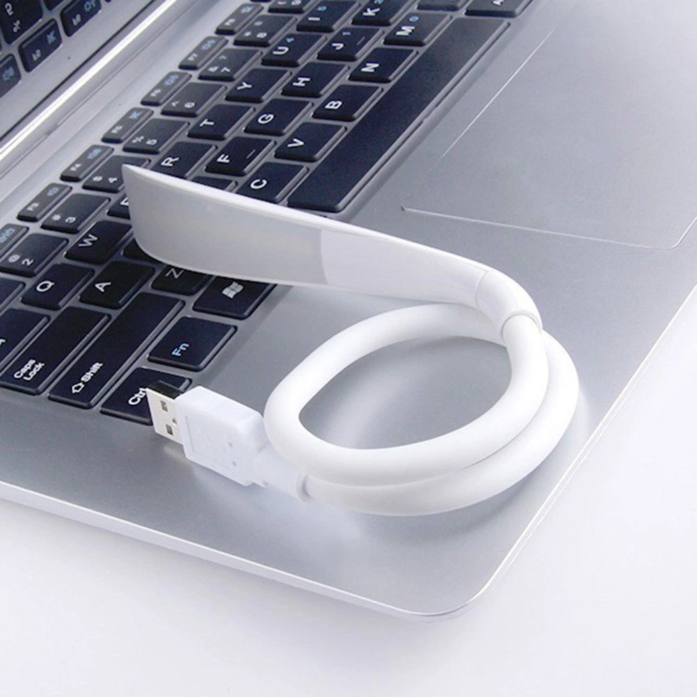 Touch Control Lamp USB Night Light Bedroom Lamp Practical Laptop Lamp LED Light (White)