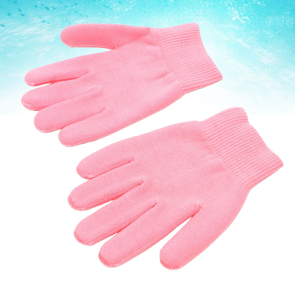 1 Pair of Beauty Care Gloves Natural Gel Gloves Elastic Fiber Gloves Hand SPA Gloves for Outdoor