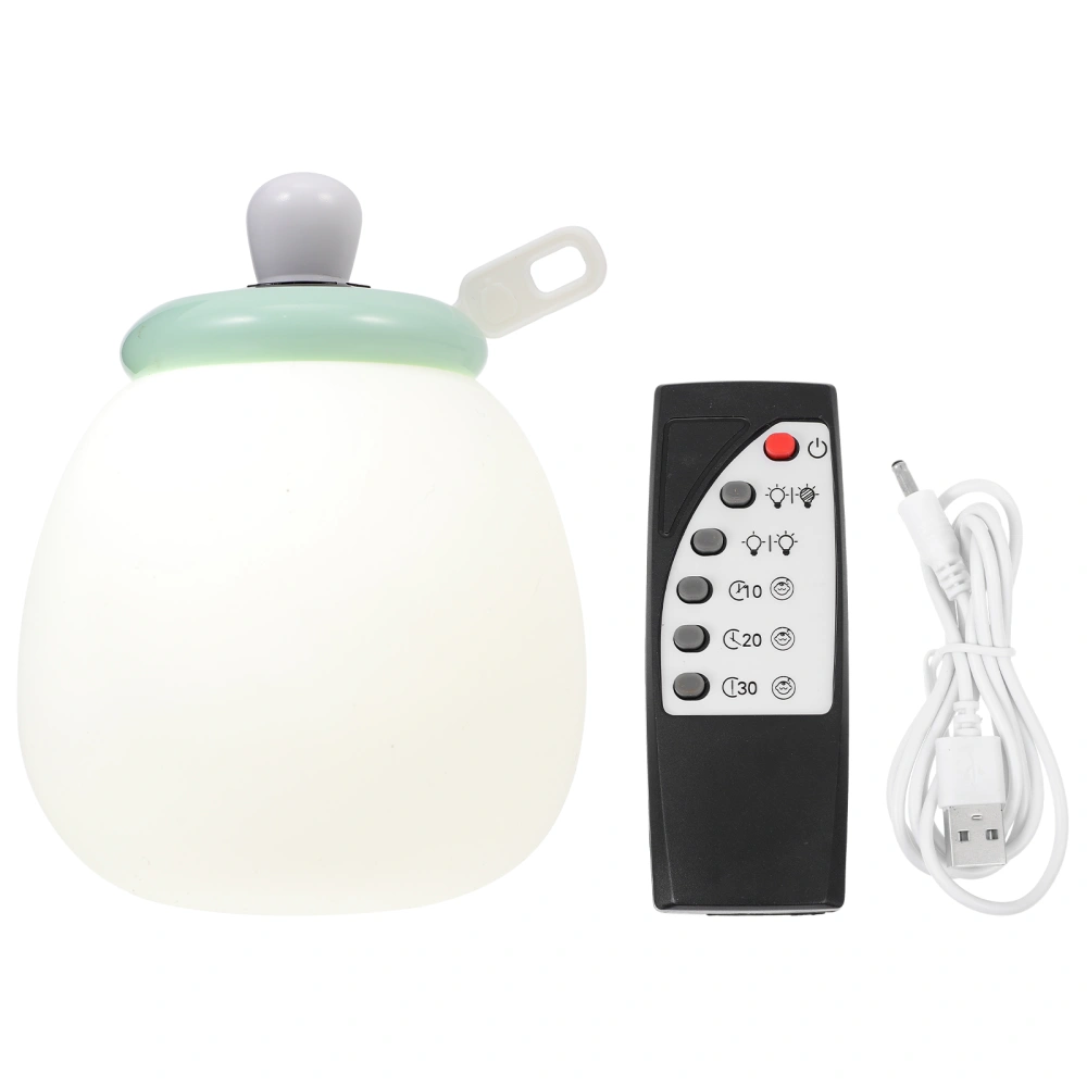 1 Set of Baby Bottle Shape Design Lovely Night Lamp USB Charging Bedroom Lamp Decor