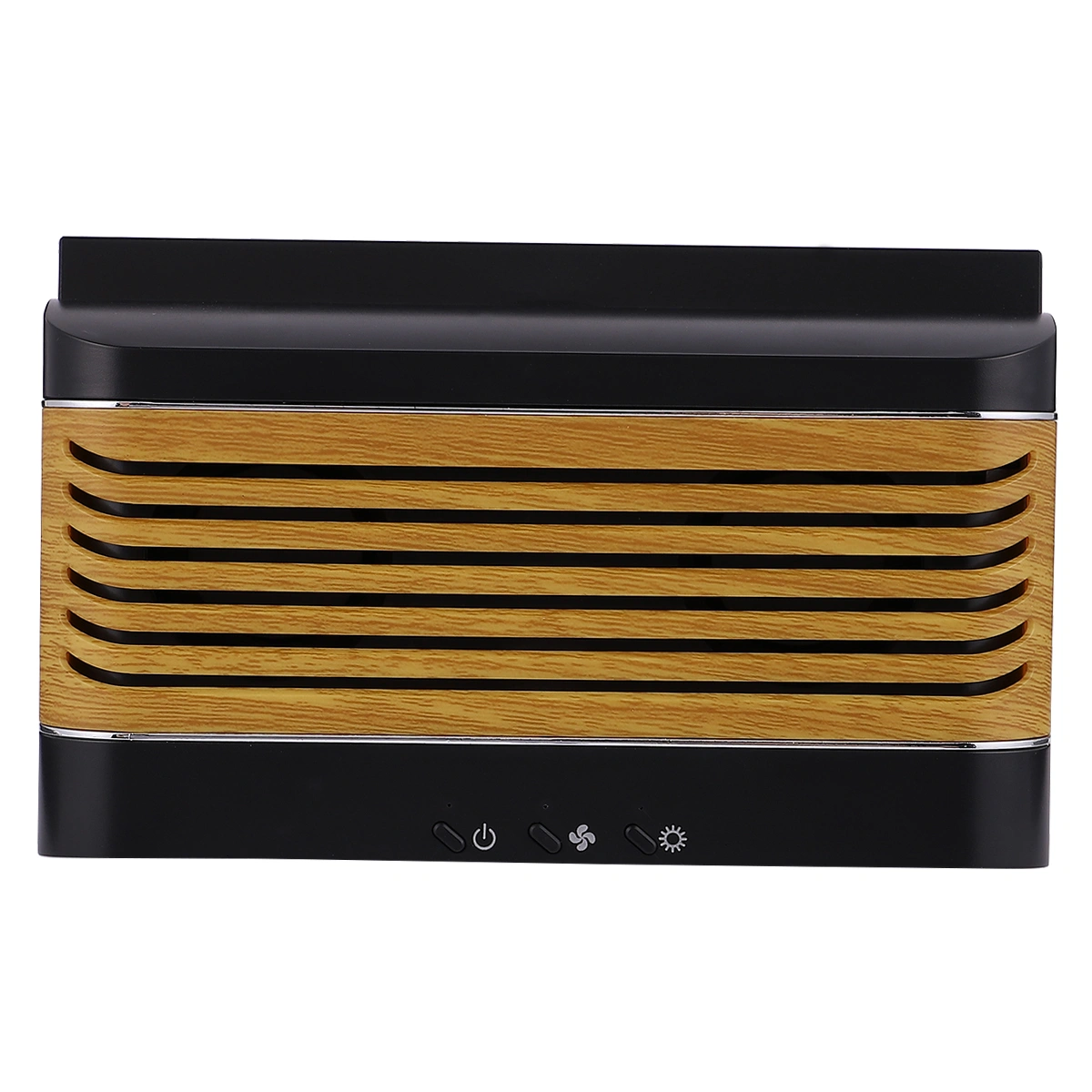 1PC 4000mAh Solar Powered Car Exhaust Fan USB Charging Dual Mode Fan Mobile Phone Charging Fan for Car Use (Black)