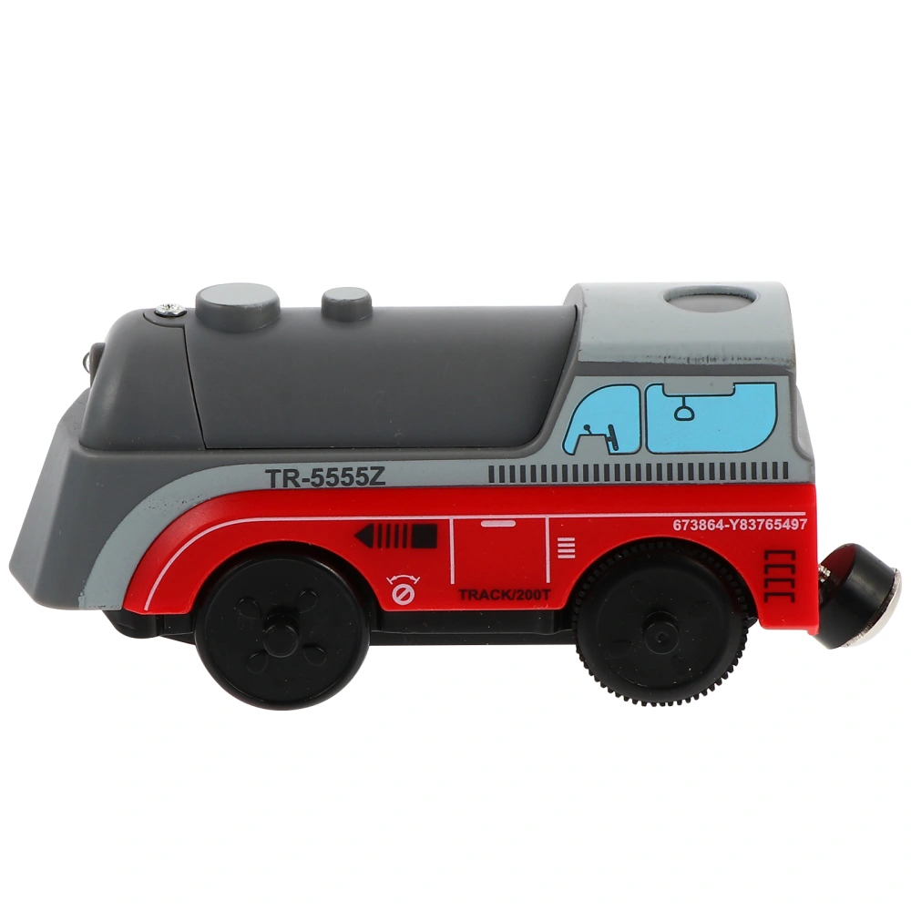 1pc Alloy Locomotive Toy Children's Electric Train Toy Magnetic Train (Red)