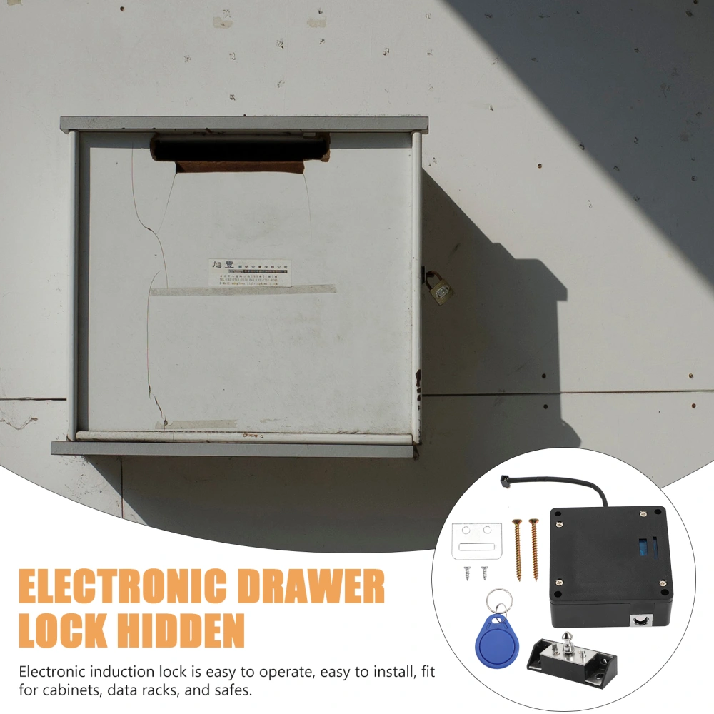 1 Set Electronic Cabinet Drawer Lock Electronic Lock Hidden Lock Invisible Lock for Drawers