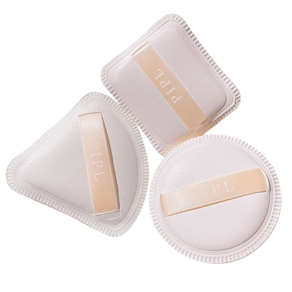 3pcs Dry and Wet Powder Puff Dual-Use Air Cushion Sponge Powder Puff Makeup Tool