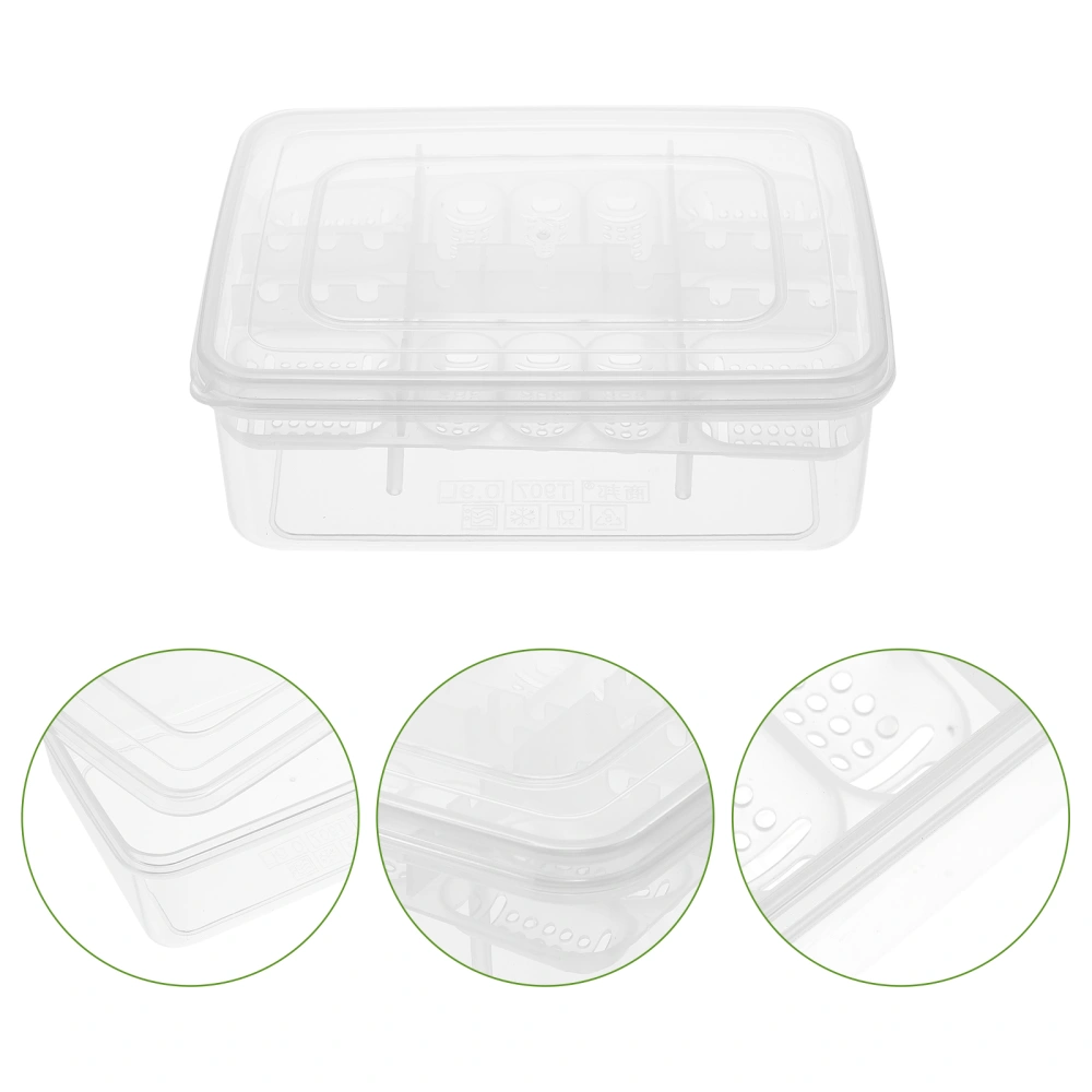 2pcs 16 Compartments Eggs Incubation Tray Reptile Hatchery Breeding Box