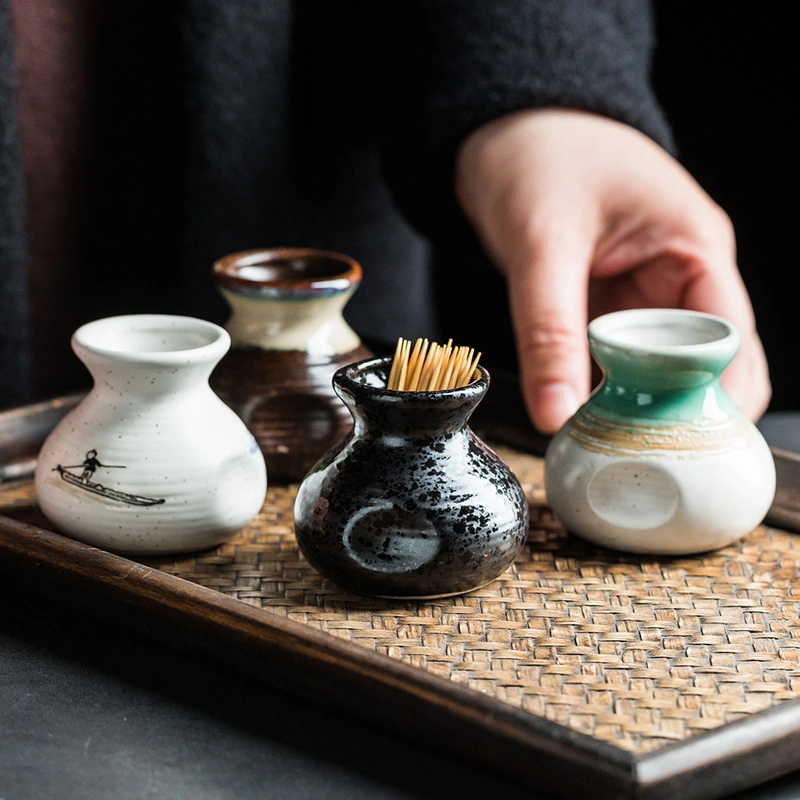 Japanese-style Creative Ceramic Toothpick Holder Table Decoration