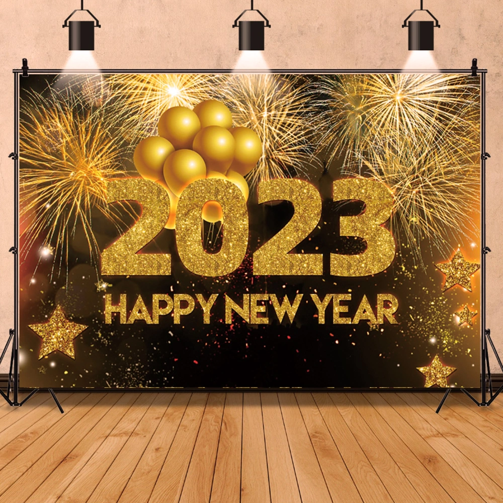 New Year 2023 Background Cloth Decorative Photography Backdrop Party Decoration