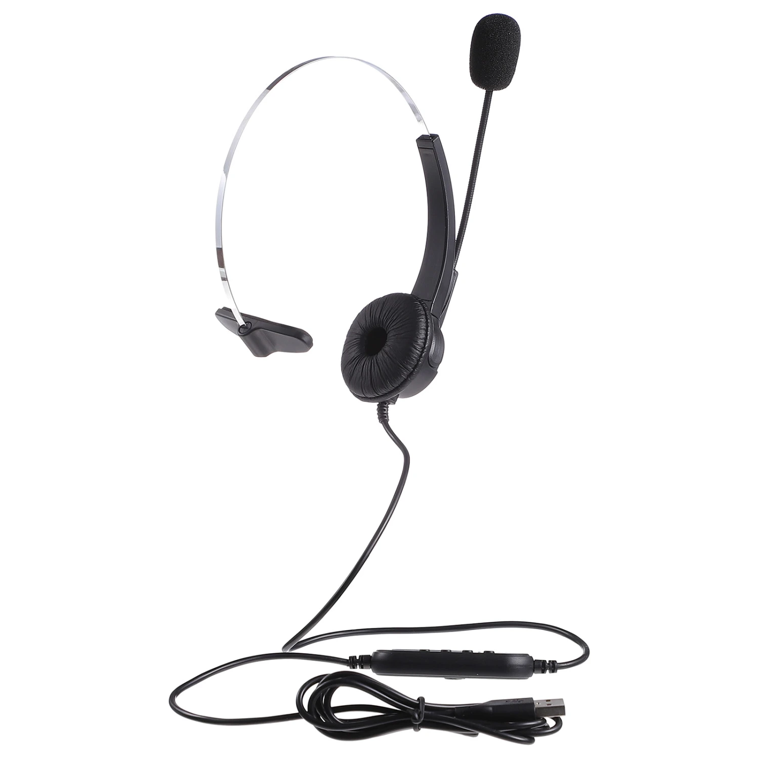 1pc Comfortable Headphone Noise Reduction Wired Headset with Microphone
