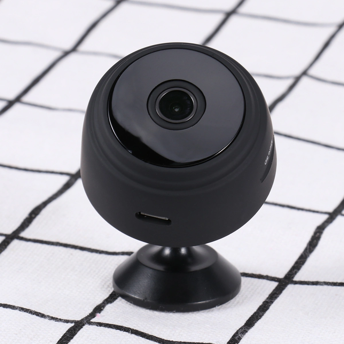 1pc 150° 1080P Mini WIFI Smart Night Vision Camera Home Remote Monitor (Black)