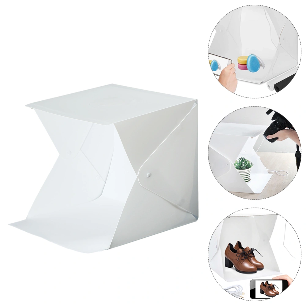 1 Set Photo Studio Light Box Photo Shooting Tent Folding Photography Light Tent (2 Color Backdrops)