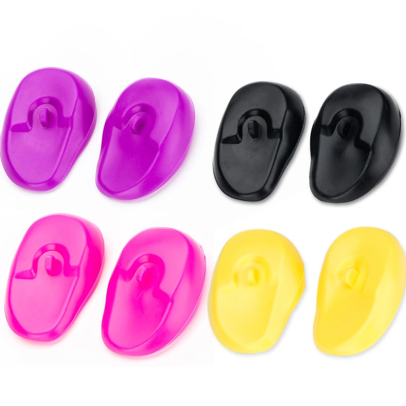 6 pcs Silicone Hairdressing Earmuffs Hair Dyeing Ear Covers Hair Coloring Ear Protectors