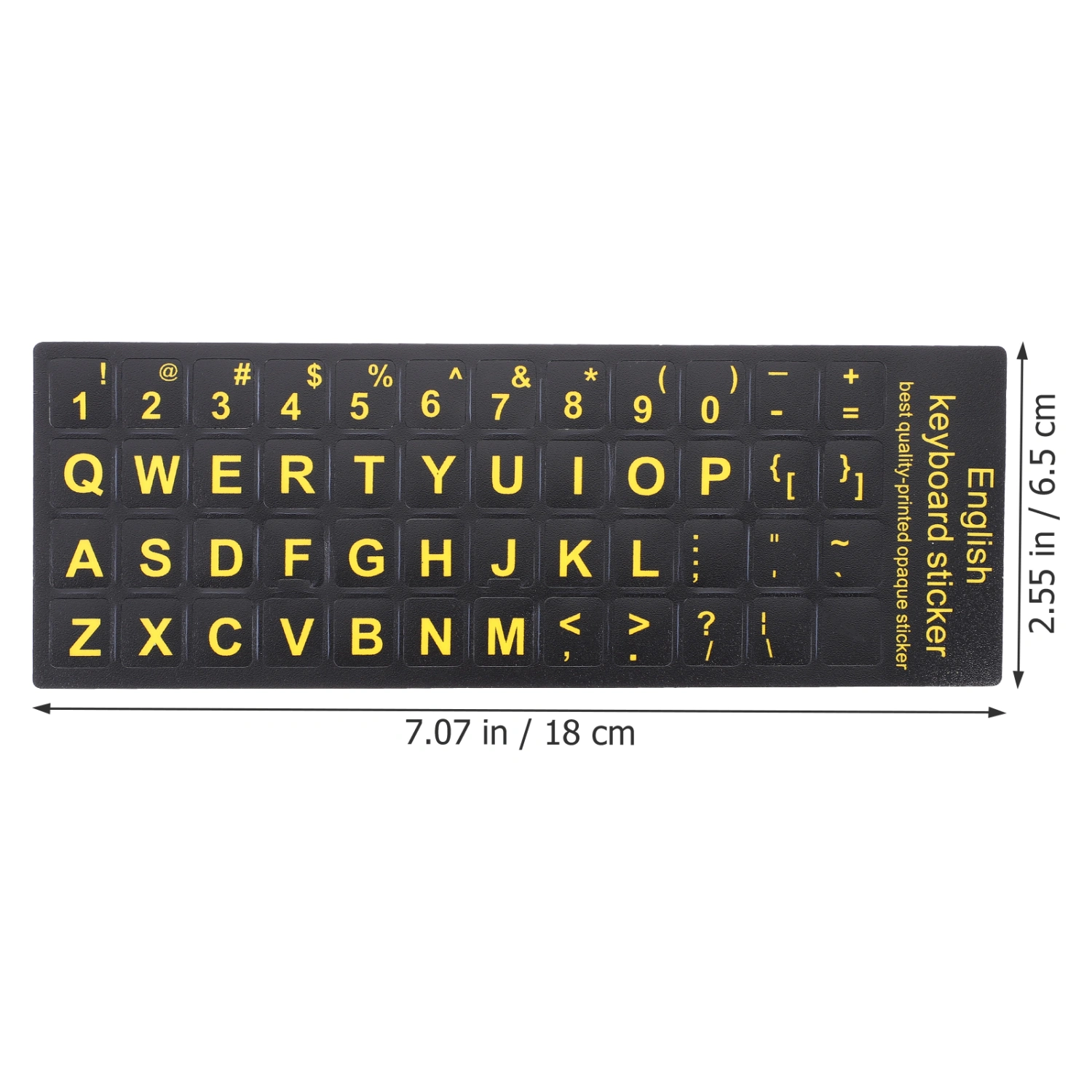 6 Sheets Keyboard Sticker Universal English Keyboard Sticker Computer Accessory